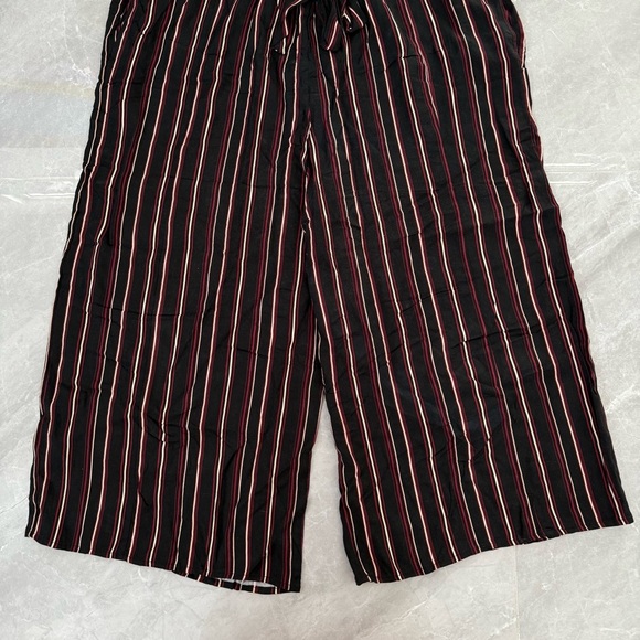 Women’s Xhiliration Target Striped Tie Front Pants Pockets Plus Size XXL - Picture 6 of 16